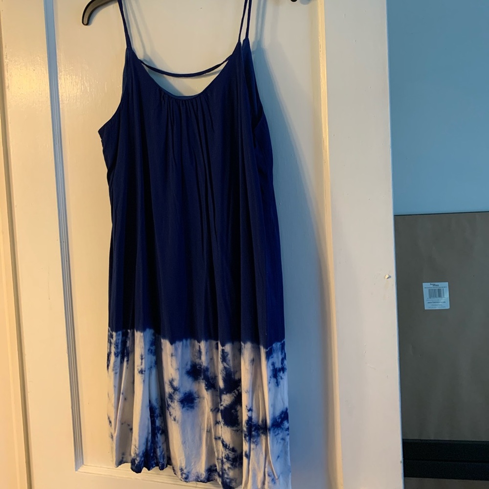 Large Ya brand blue tye dye dress